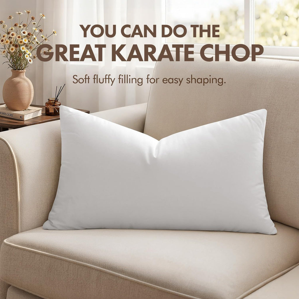 12x20 Inch Synthetic Down Alternative Decorative Pillow Insert