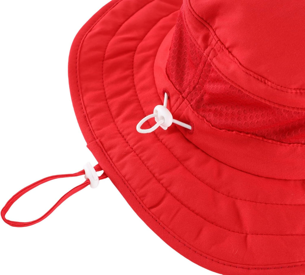 Kids Foldable Wide Brim Sun Hat UPF 50+ Sun Protection Bucket Hats Breathable Summer Beach Hat for Boys Girls