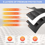 UrMoon Portable Steam Sauna Box for Home, Person Saunas Tent for Spa Therapy,Relaxation,Detoxification,Gym,Pilates,Garage,Hot Tub,with Remote Control,Waterproof,Thermal Insulation,Indoor&Outdoor Black