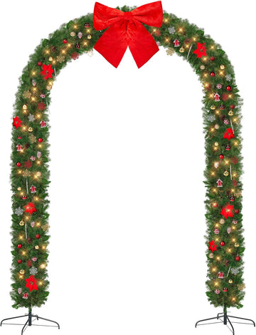 Christmas Artificial Tree Archway, PVC Holiday Frame