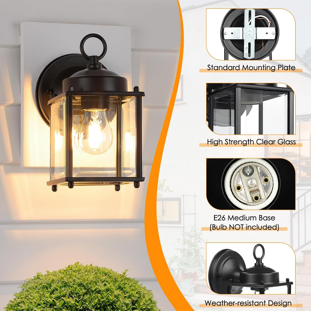 Outdoor Wall Lantern, Exterior Waterproof Wall Sconce Light Fixtures