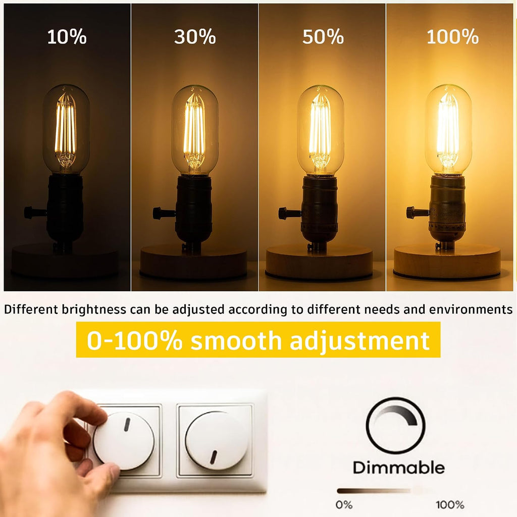 Dimmable T45/T14 E26 LED Bulbs 60Watt for Ceiling Fan Wall Scones