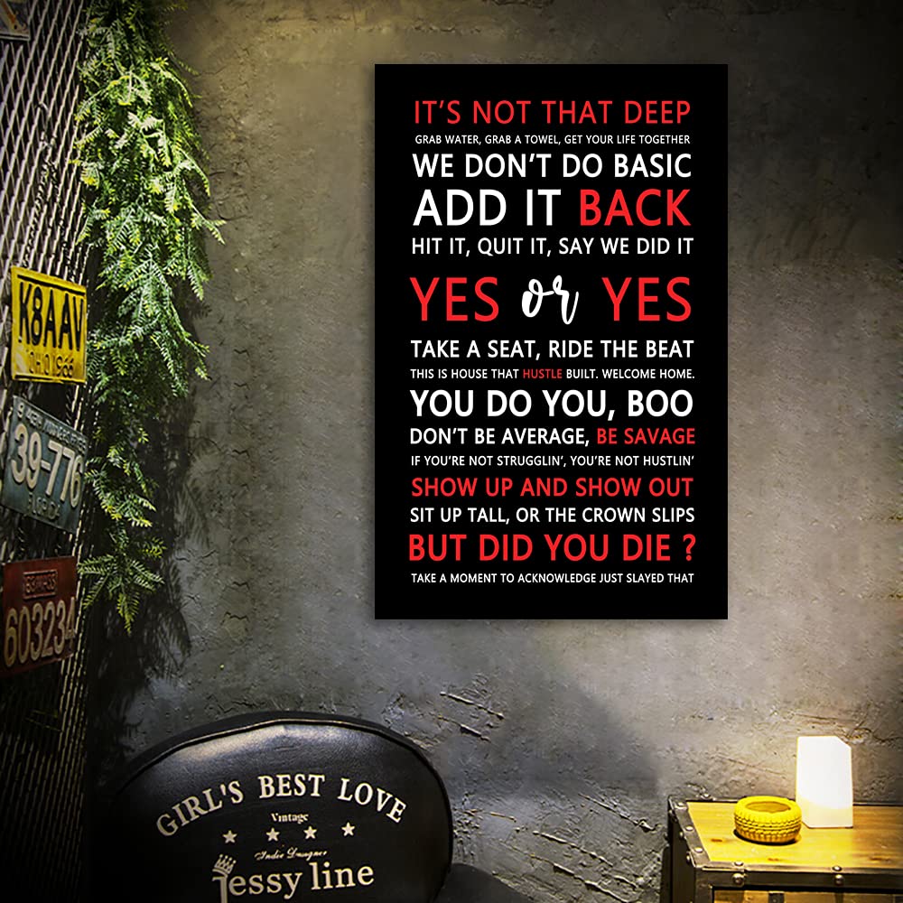 Mixed Quotes Fitspiration Motivational Quotes Print Canvas Wall Art • Inspirational Poster Artwork Modern Home Decor