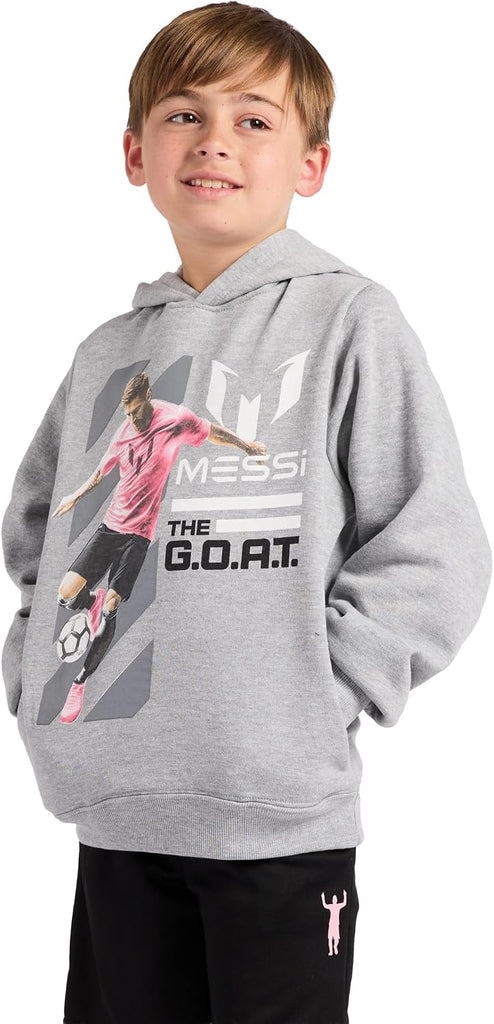 Boys' Lifestyle Long Sleeve Sweatshirt, Standard Fit Hoodie Sweatshirt, Comfortable