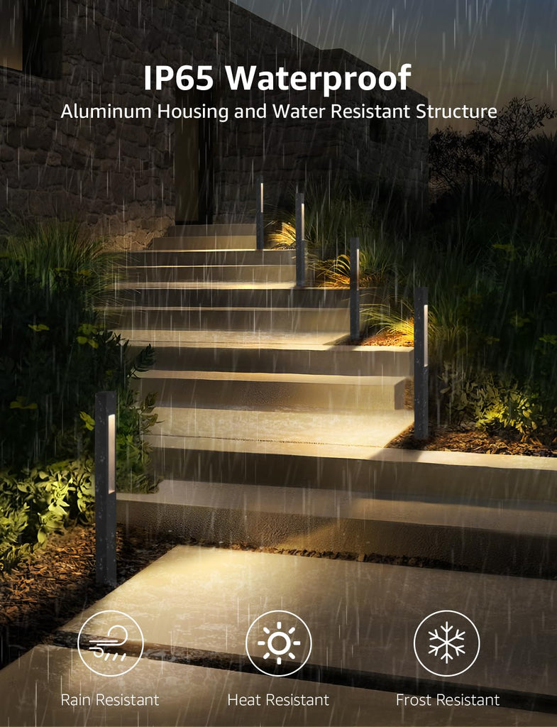 LED Low Voltage Landscape Lights 3W Pathway Lights Low Voltage 12-24V Landscape Path Lights 3000K CRI 90+ Aluminum