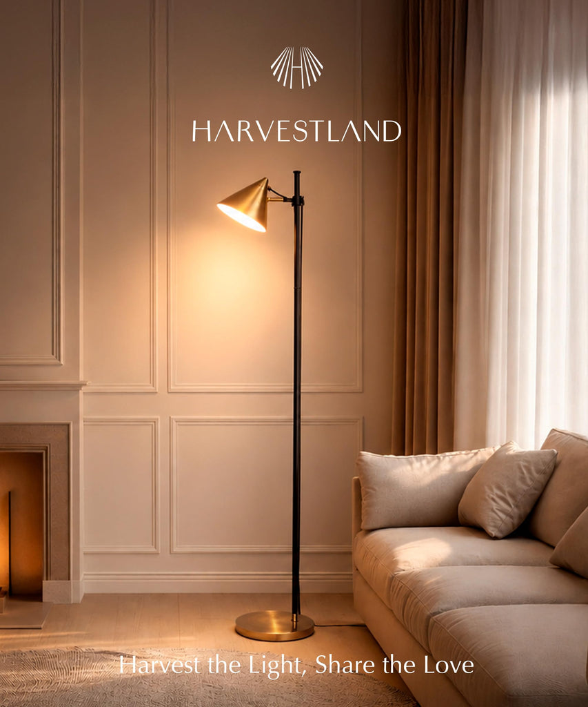 Noah 59" Brass Reading Floor Lamp, Adjustable Over Chair Lamp