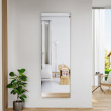 51"x16" Frameless Full Length Wall Mirrors,Rectangular Mirror Full Length Wall Mounted,Tall Full Body Mirrors with