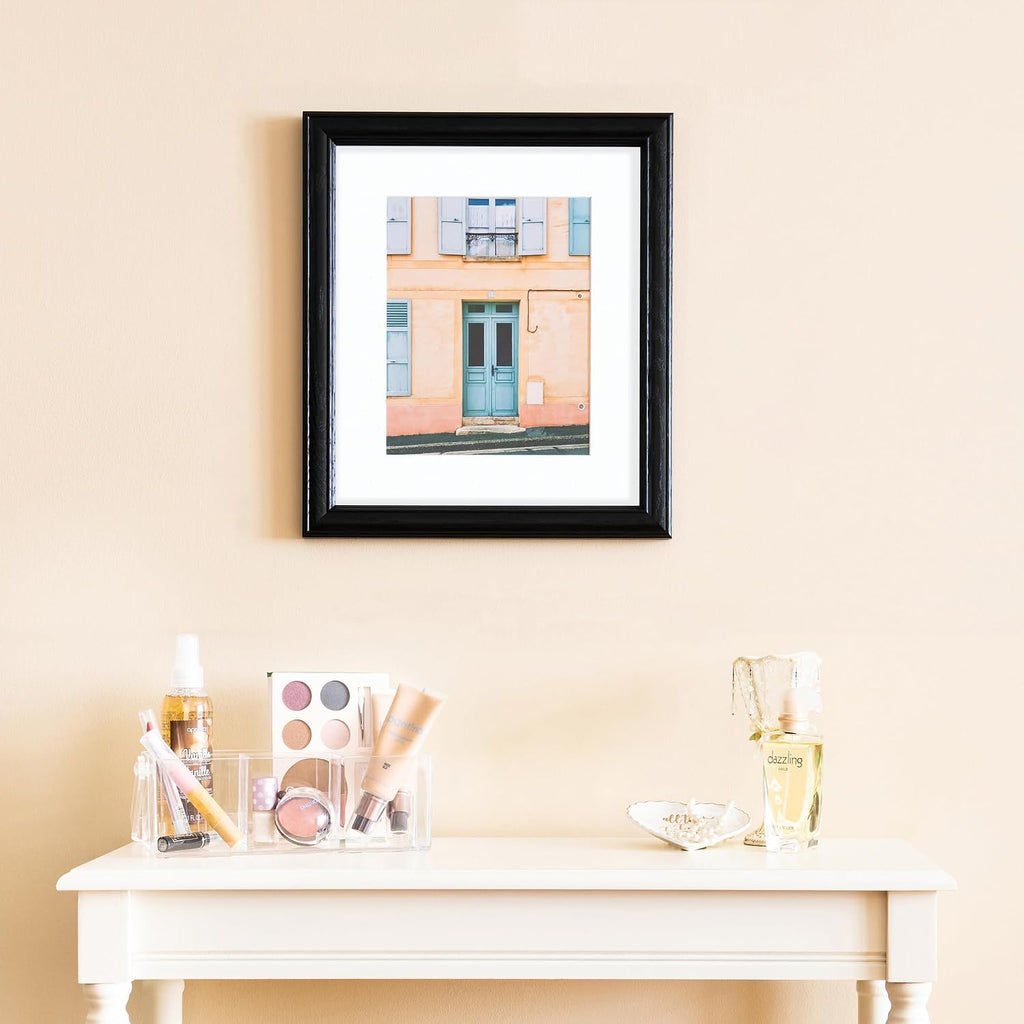 24x36 Inch Black Picture Frame, This 1.25 Inch Custom MDF Poster Frame is Galleria Noir - Comes with Foam Backing