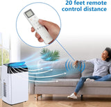 14000 BTU Portable Air Conditioners with Remote Control, 3-in-1 Free Standing Cooling AC Unit with Fan & Dehumidifier