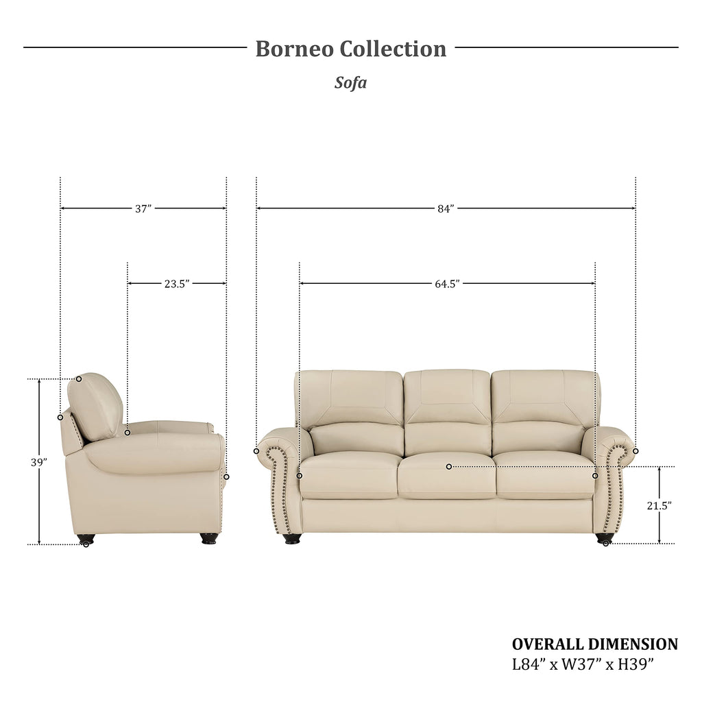 Leather Match Sofa Set, Top Grain Leather Match Living Room Furniture Sets, Include Sofa Couch, Loveseat and Arm