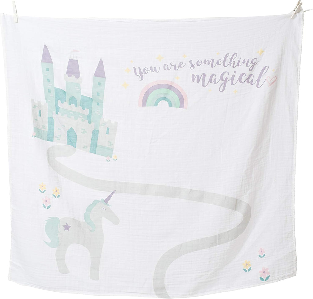 Baby's First Year Milestone Blanket and Card Set | 40in x 40in (Something Magical)