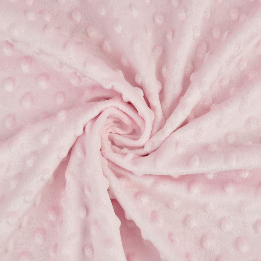 Heavenly Soft Minky Dot 3-Piece Mini/Portable Crib Bedding Set, Pink, for Girls