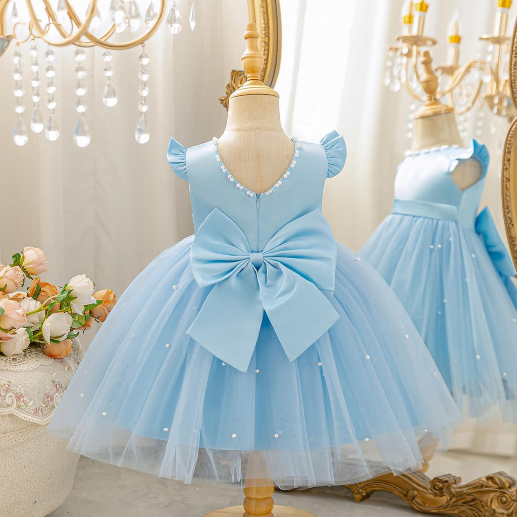Baby Girl Birthday Party Tutu Wedding Gown Toddler Tulle Dress
