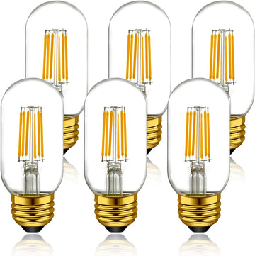 Dimmable Tubular led Bulb T45/T14, Warm White 2700k,60W Equivalent,Vintage Edison Style LED Filament Light Bulbs, E26