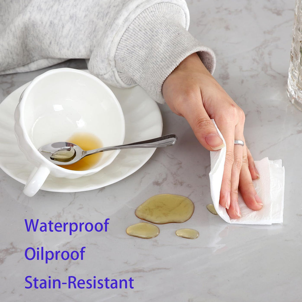 Clear Vinyl Tablecloth Protector Waterproof/Oil-Proof Rectangle Plastic Transparent Sheet Table Cover 54X120 Inch