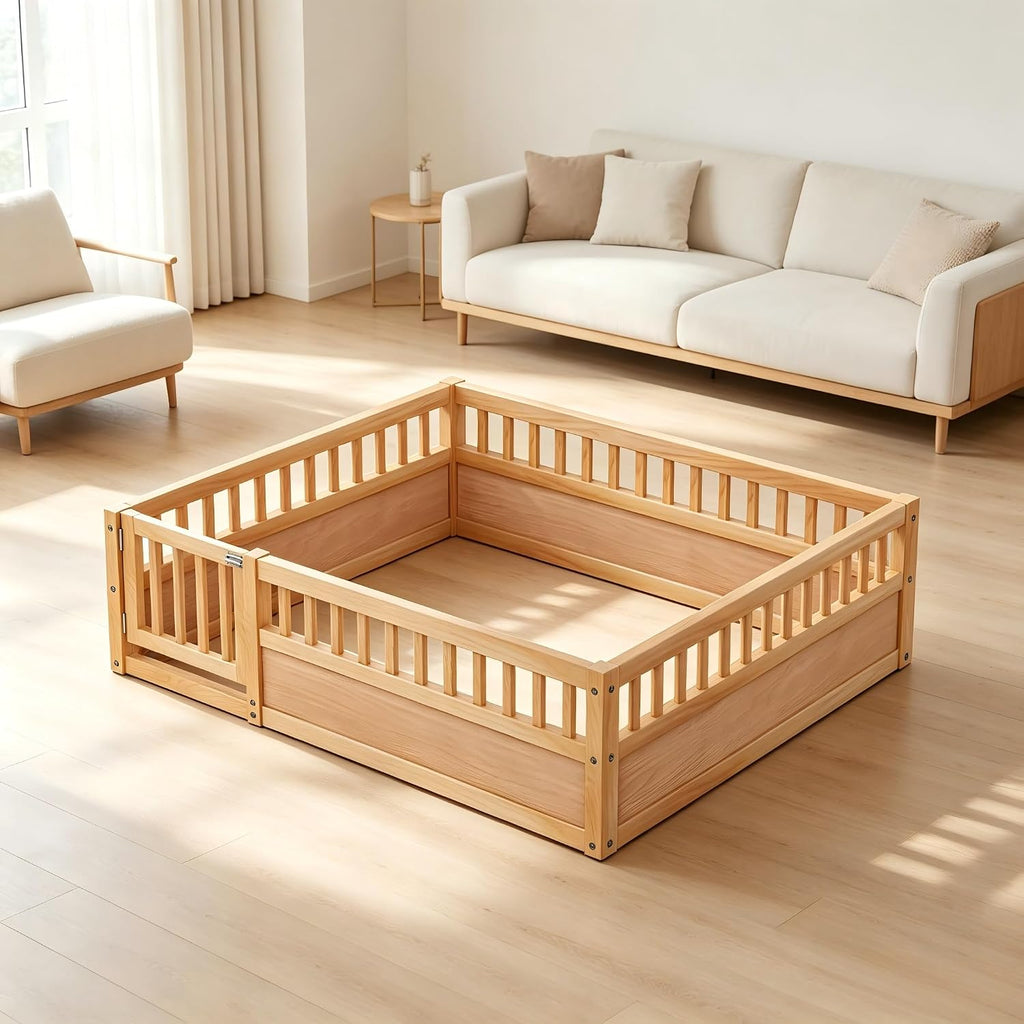Montessori Floor Bed Frame, Natural
