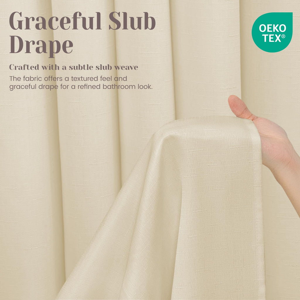 Ringless Slub with Snap in Liner, 71x86, Linen