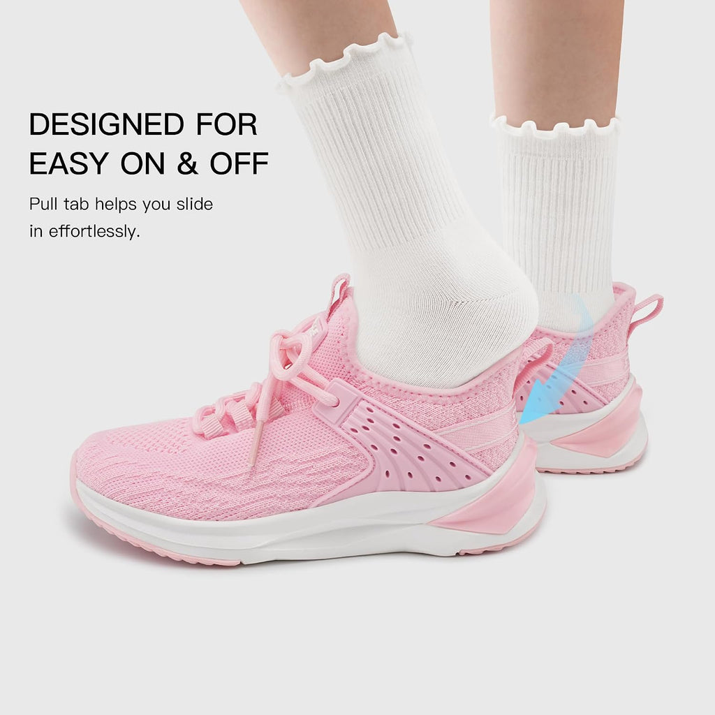 Girls Tennis Shoes Slip-on Kids Sneakers
