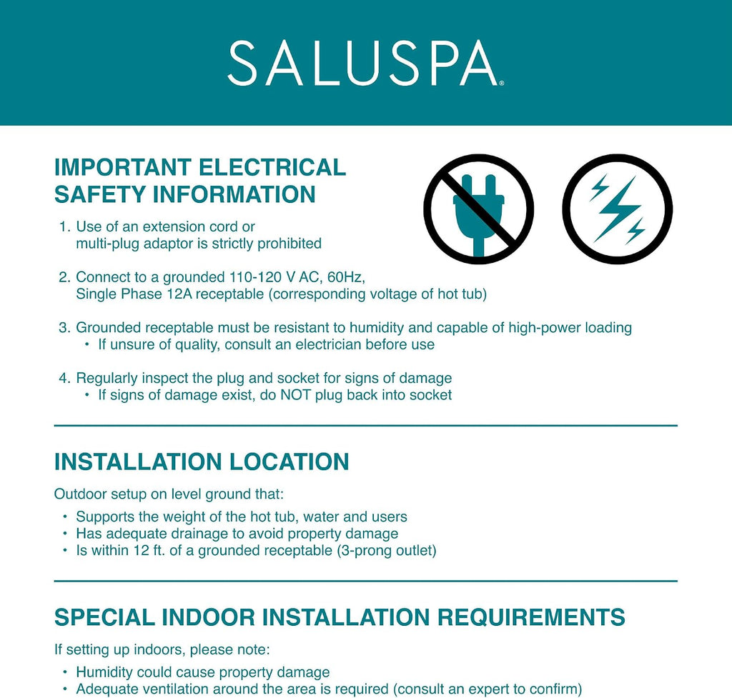 SaluSpa Sicily 180 Soothing AirJet Inflatable Hot Tub with 2 Spa Seats & Padded Headrest