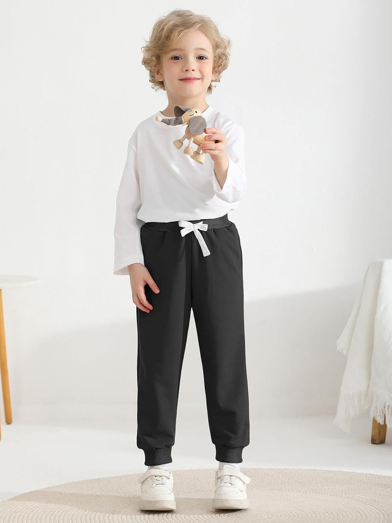 3 Pack Toddler Boys Sweatpants Active Jogger Pants for Kids