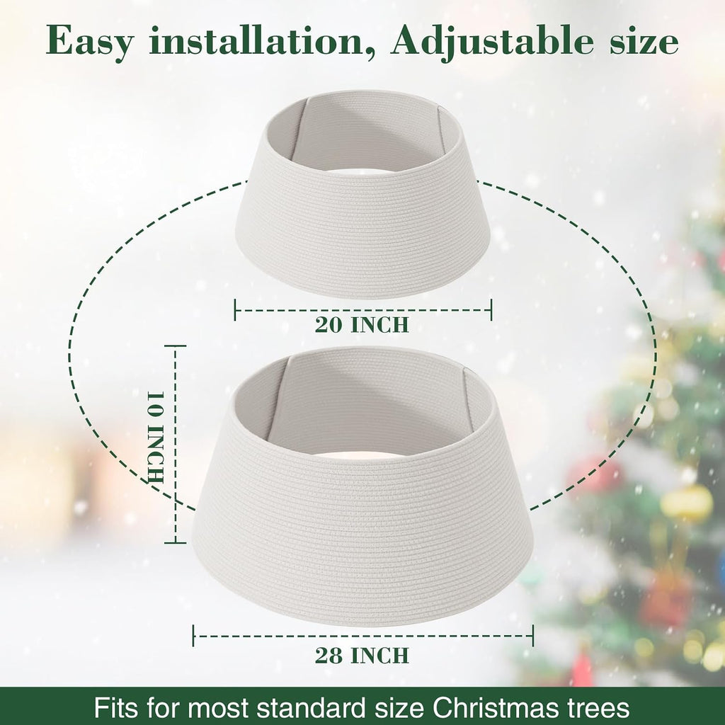 Christmas Tree Collar, Adjustable Tree Collars for Artificial Trees, Xmas Trees Stand Cover, Base Cover for