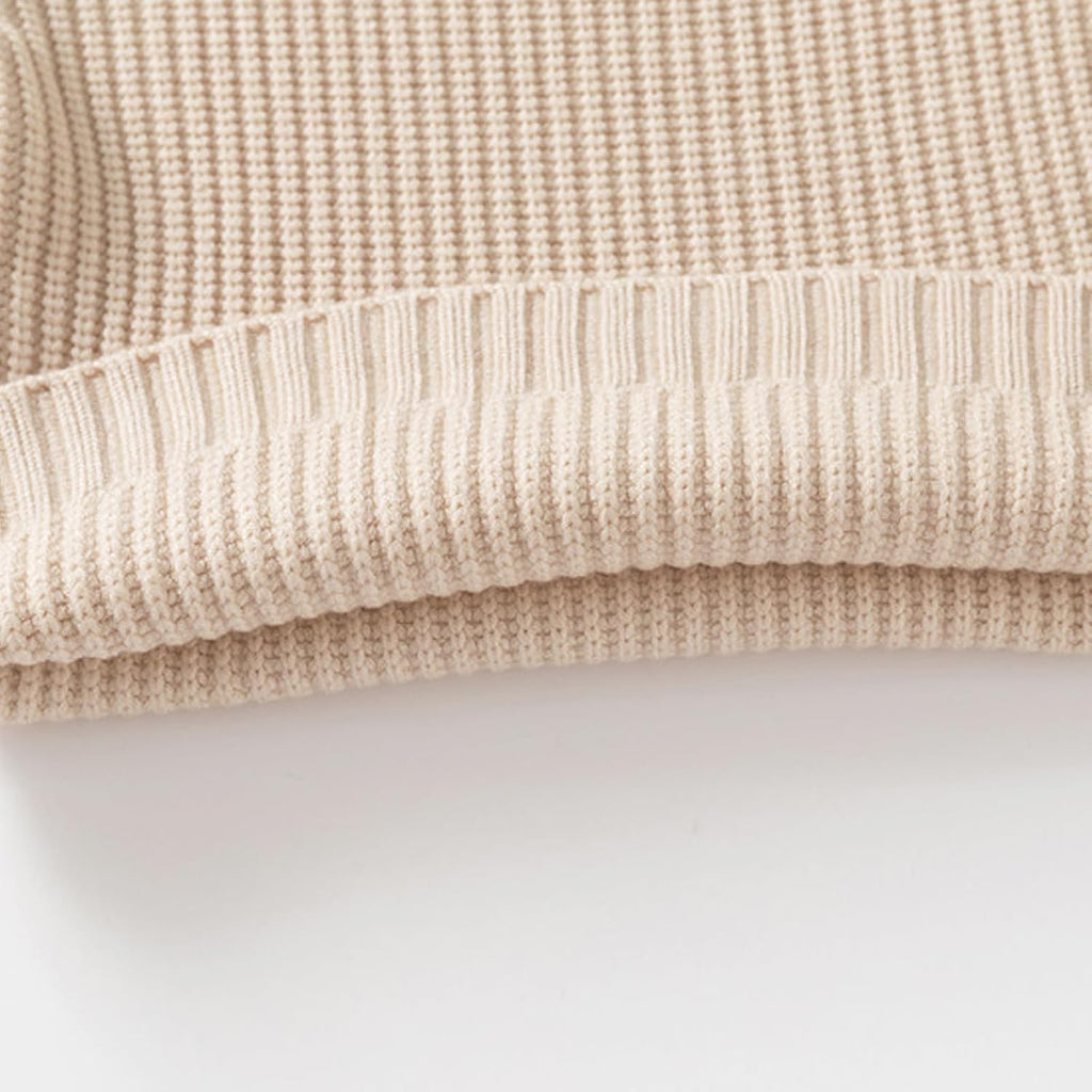 Baby Knit Sweater Toddler Boys Girls Warm Sweater Soild Pullover Round Neck Top Clothes Fall Winter Outfits