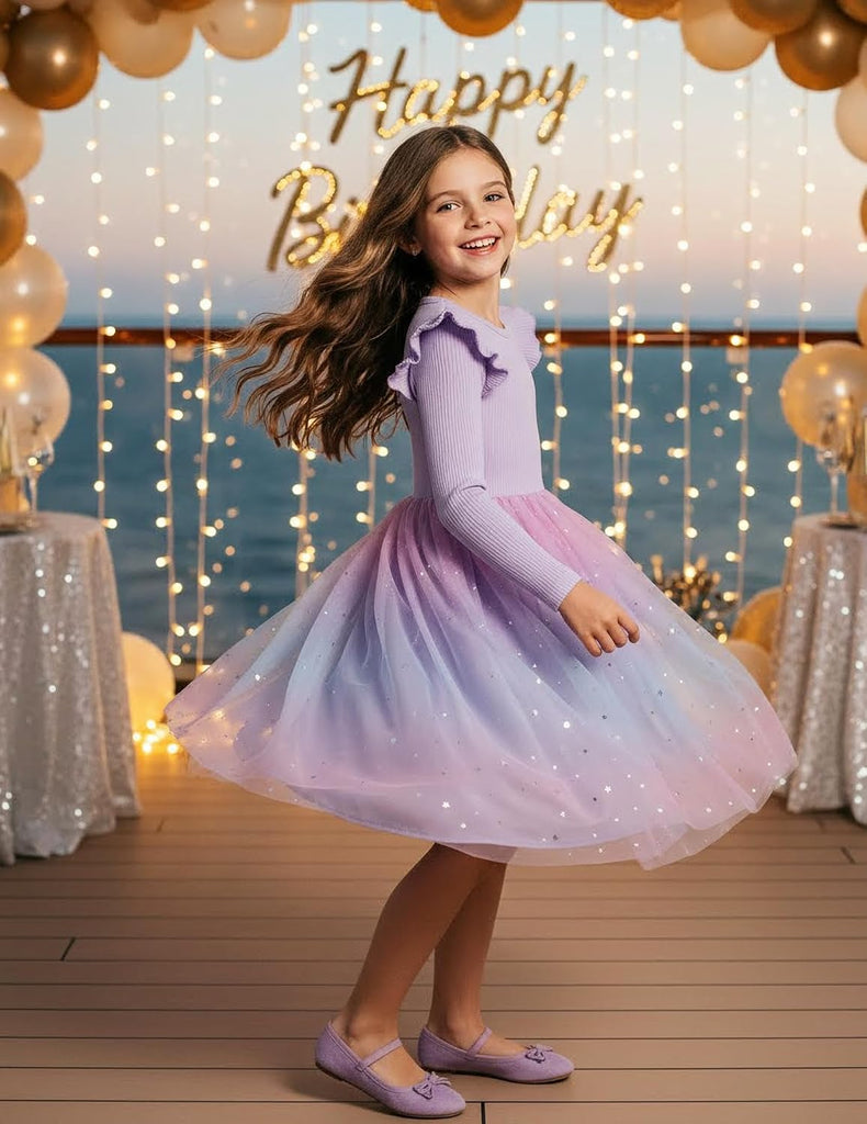 Girls Tulle Tutu Party Birthday Princess Formal Fancy Princess Dress