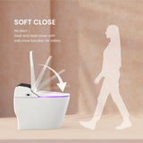 VOVO STYLEMENT TCB-8100B Smart Toilet for bathrooms, Elongated One Piece Toilet, 1.12 GPF, Auto Dual Flush