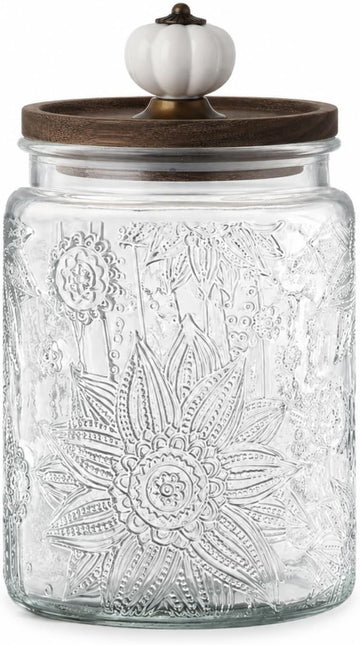 23.7 Fl oz Glass Jar with Lid, Coffee Canister, Decorative Mason Jar