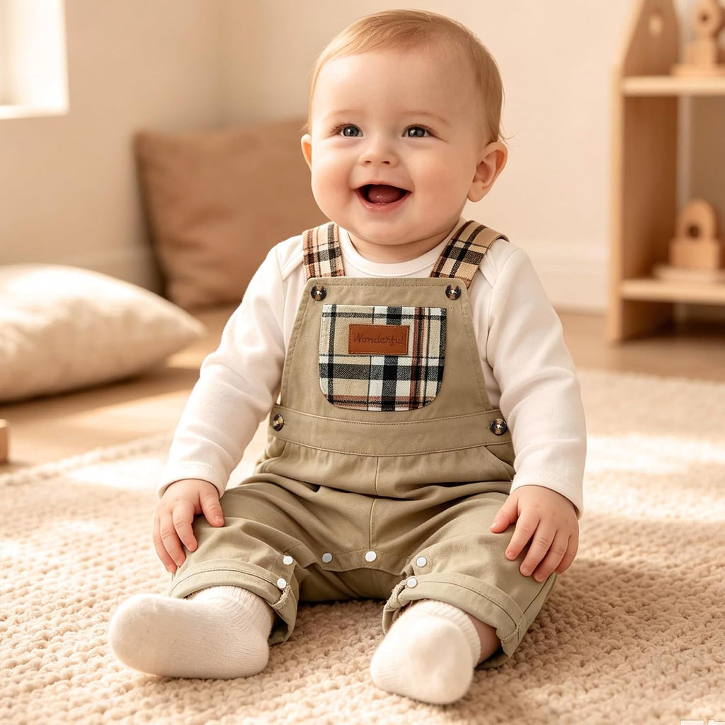 Baby Boy Clothes Outfits Long Sleeve Bodysuit & Overalls