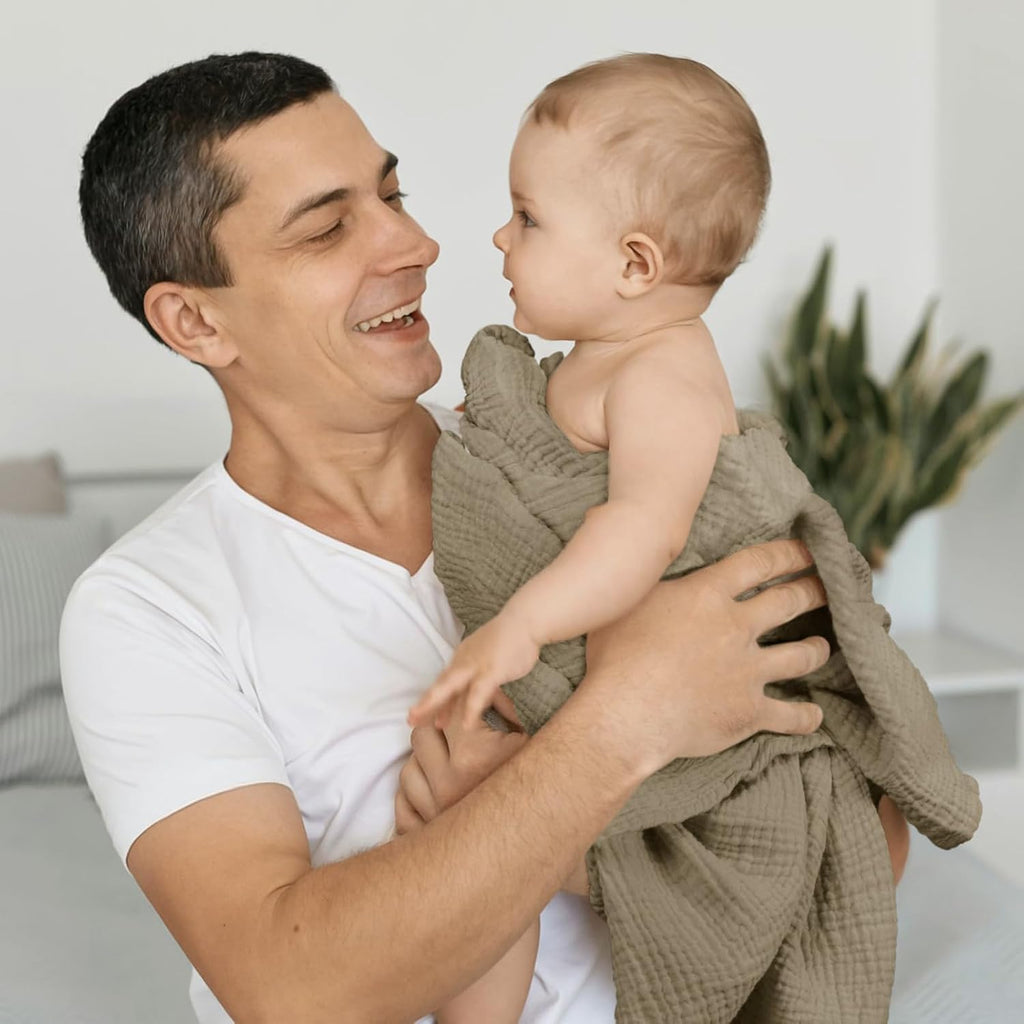 Muslin Swaddle Blanket Baby: Cotton Receiving Wrap for Newborns