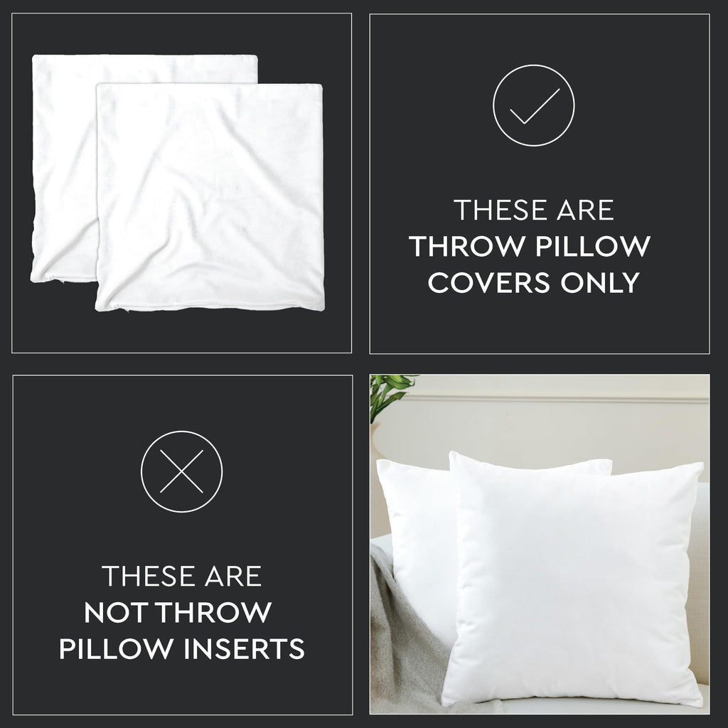 XO Velvet Throw Pillow Covers, No Inserts 20"x20" Peach