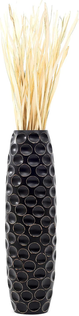 Large Floor Vase 34 inches Mango Wood for Pampas Grass, Dried Flowers