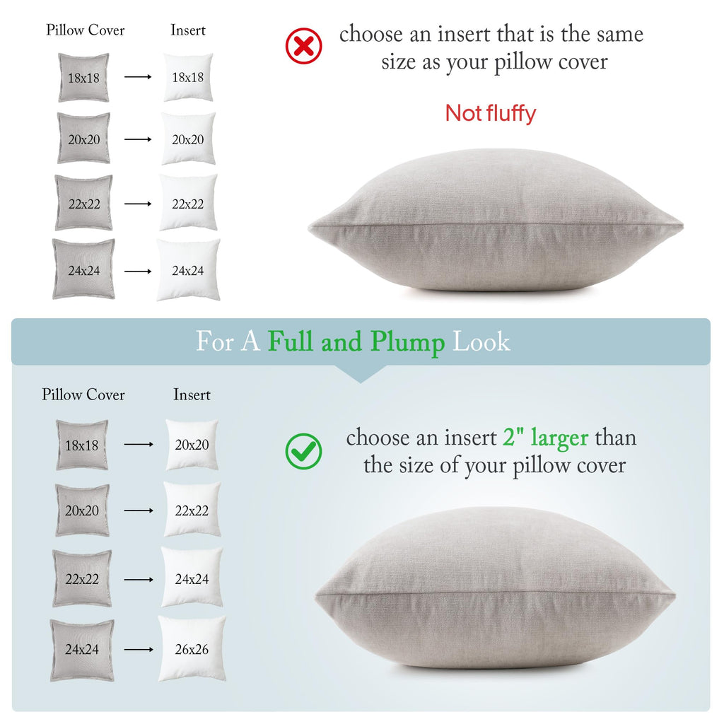 Feather Down Pillow Insert - 14x36 Throw Pillow, Large Lumbar Pillow Insert for Decorative Throw Pillow, Bed, Couch
