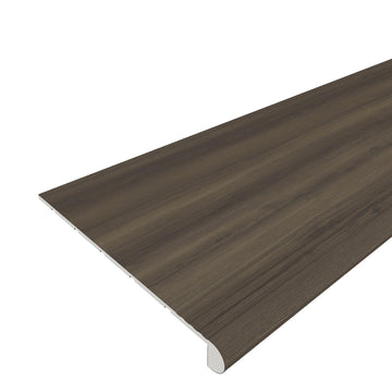 EverLux Basic 20 mm. T x 48.42 in. L x 11.81 in. W Vinyl Stair Tread (4 Pieces) (Hickory)