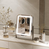 Vanity Mirror with Lights, 16"x14" Large LED Lighted Makeup Mirror, Hollywood Makeup Mirror, Touch Screen, 3-Color