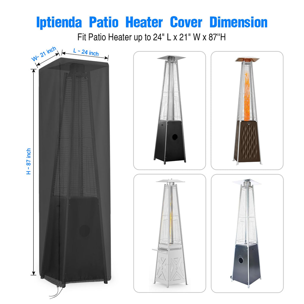 Patio Heater Cover Waterproof, Outdoor Heater Covers-87x21x24in