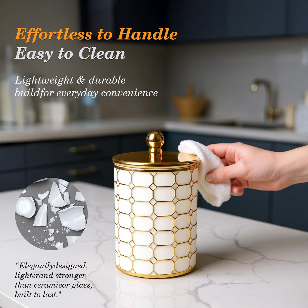 3 Piece Plastic Canister Sets, Sugar Container for Coffee Bar, Airtight Kitchen Counter Storage, Farmhouse Decor(Flat