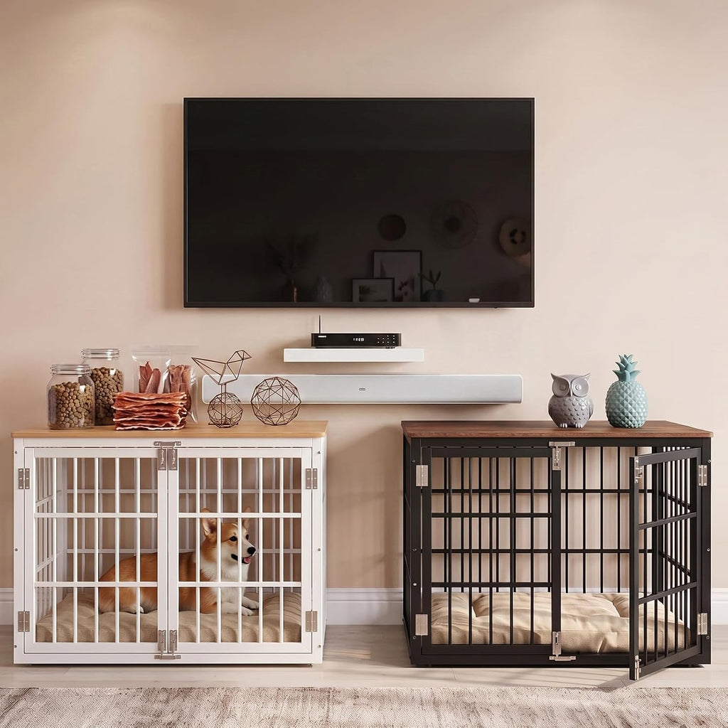 Dog Crate Furniture Indoor Crate Dog Cage Wooden Kennel
