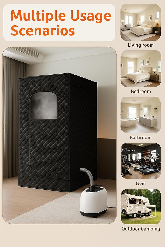 Upgraded Sauna Box, Portable 2 Person Sauna for Home, Infrared Sauna for Relaxation