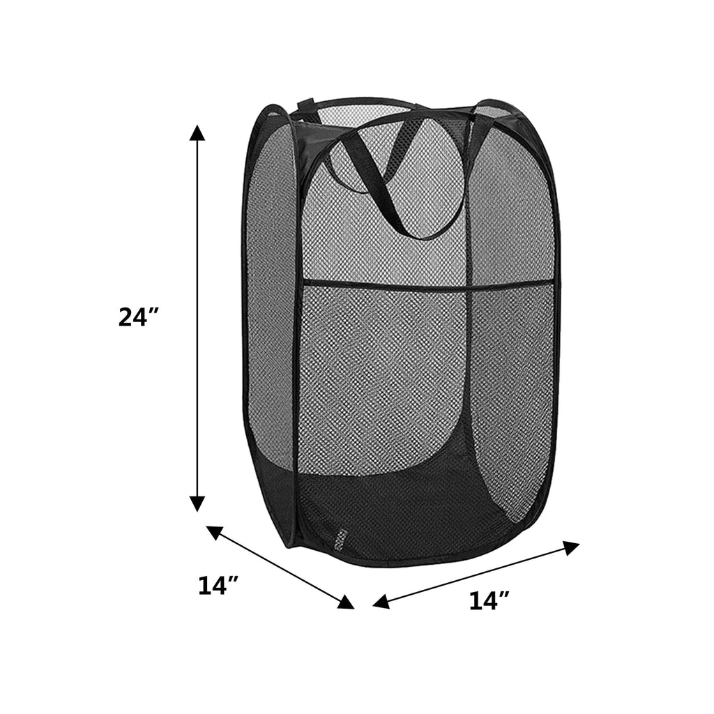 4PcsPopUpLaundryHamper, 3Black+1Pink
