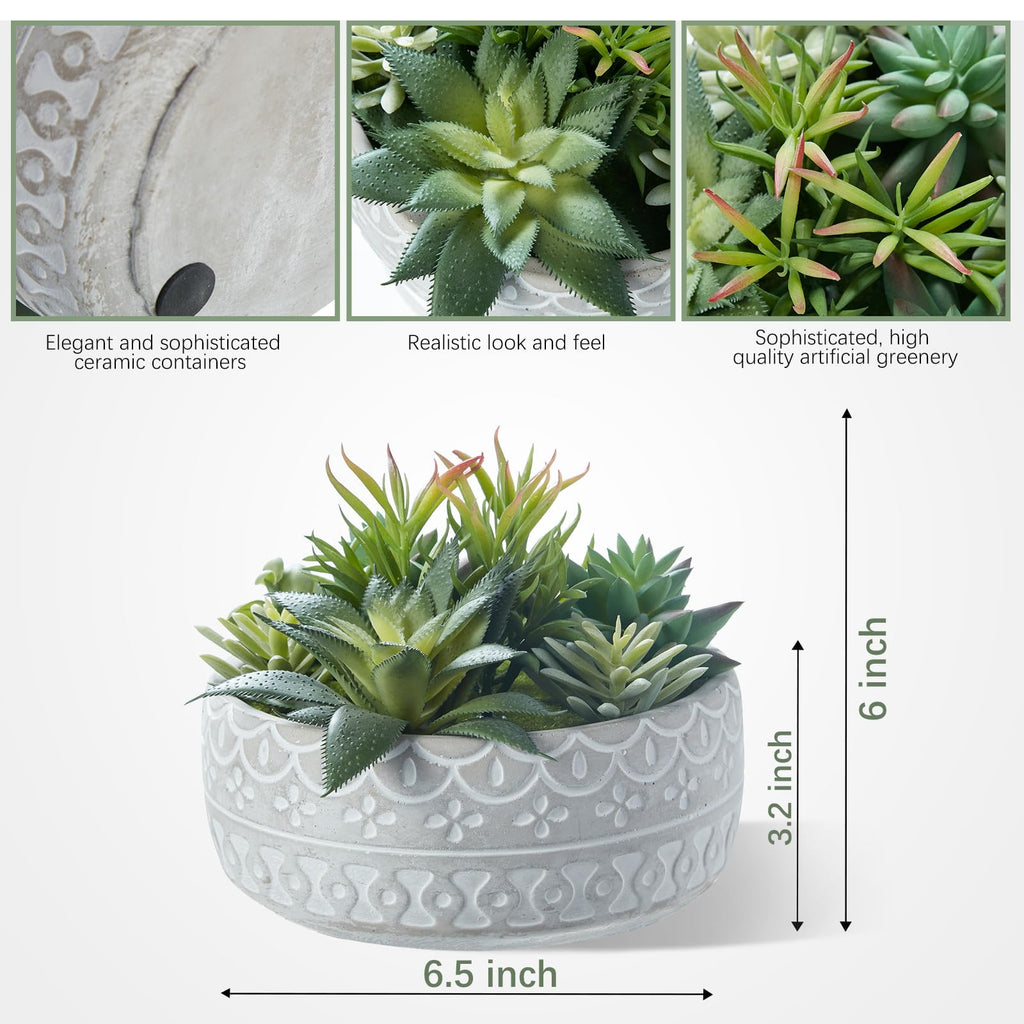 6inch Artificial Succulent Plants in Pots
