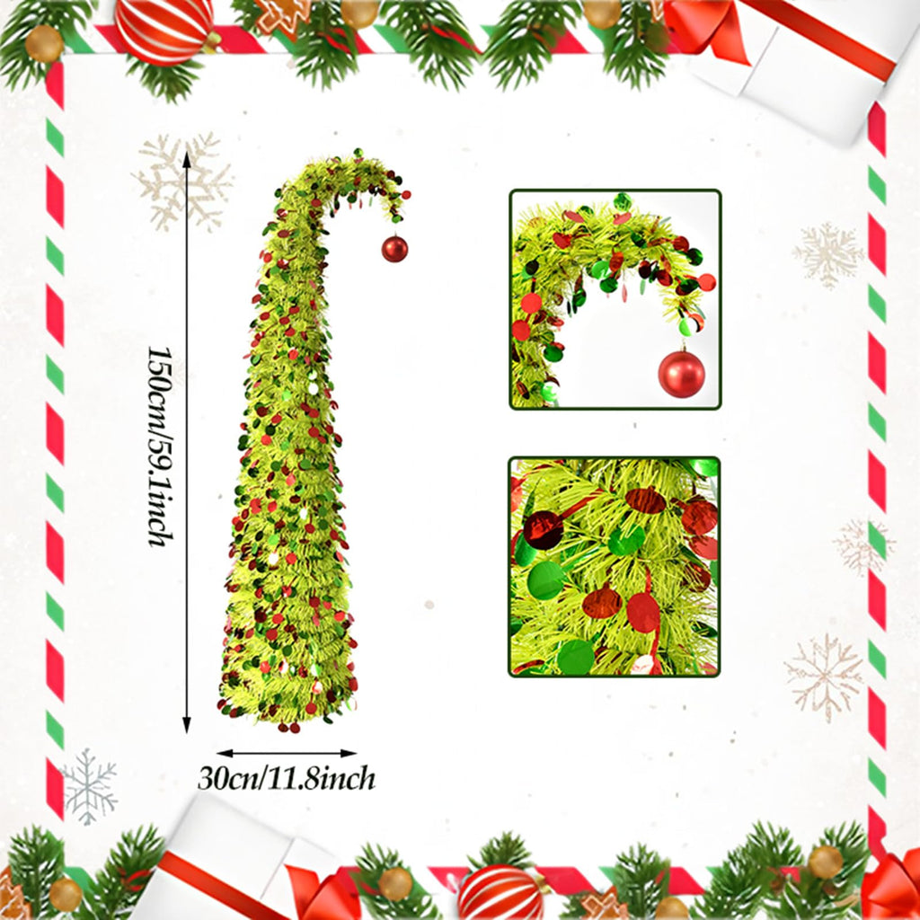 5ft Pop Up Artificial with LED Lights for Holiday Decor