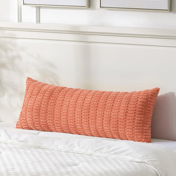 Decorative Throw Pillow Covers for Bed Couch Bedroom Bench, Soft Corduroy Solid Pillow Case, Rustic Farmhouse Boho