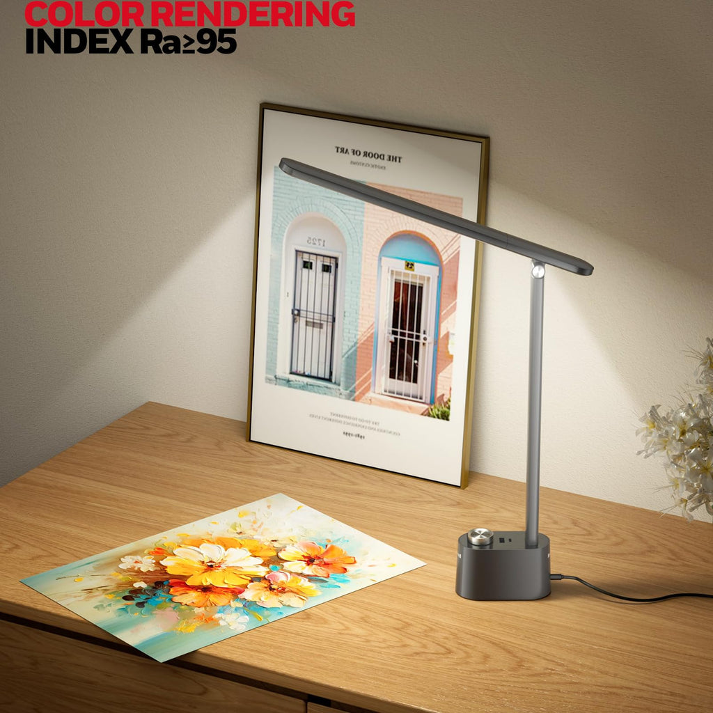 H01 Pro LED Desk Lamp, Foldable Desk Light Eye-Caring