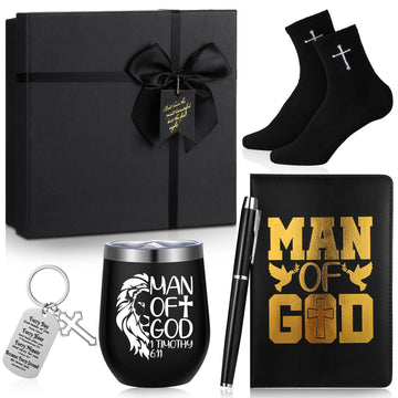 6 Pcs Pastor Appreciation Gifts for Men, Christian Gift Set