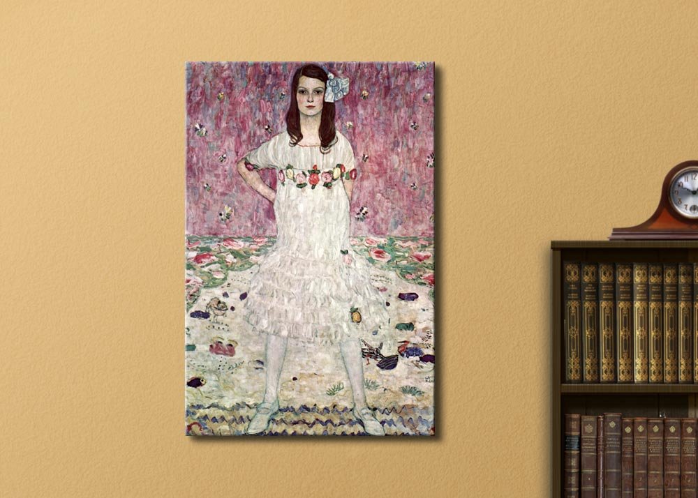 Eugenia Primavesi by Gustav Klimt - Austrian Symbolist Painter - Canvas Art Home Art - 32x48 inches