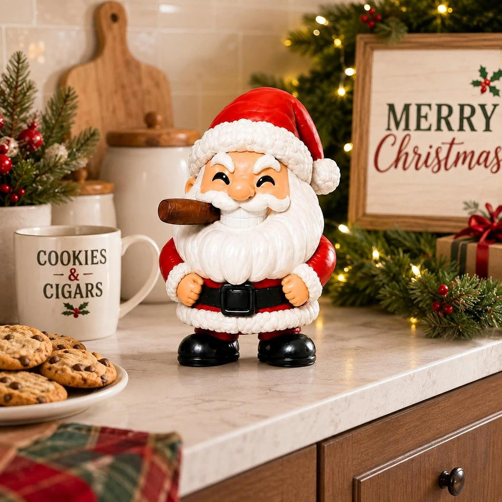 Santa Claus Figurine 3.27in Funny Christmas Tabletop Decor