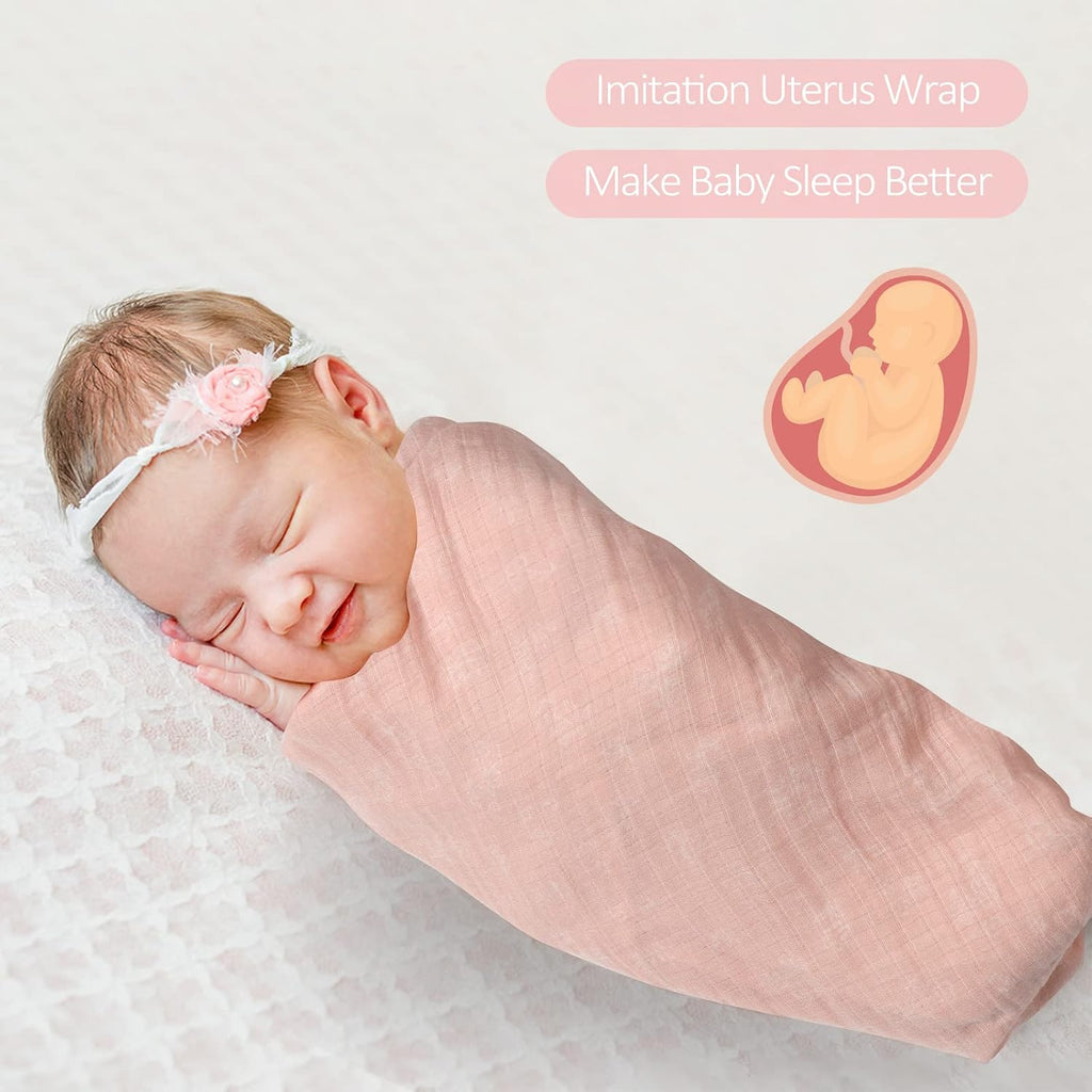 Muslin Swaddle Blanket, Baby Swaddle Blanket for Boys & Girls, Nursery Receiving Blanket, Baby Swaddle