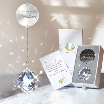Memorial Gift for Loss of Loved One, Light Crystal Suncatcher